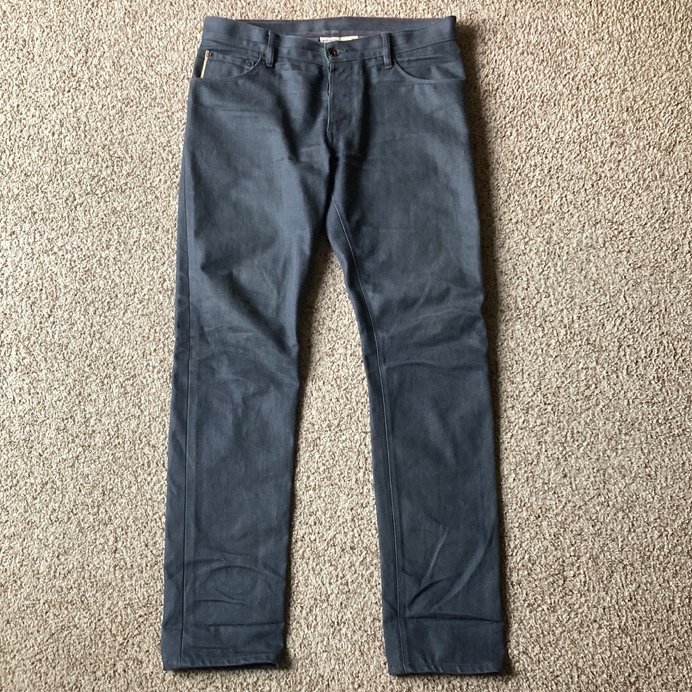 Raleigh Denim Workshop Men’s Martin Gray Selvedge Denim Jeans Handmade MIUSA 34